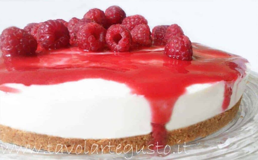 cheesecake ricotta e lamponi cheesecake ricotta e lamponi