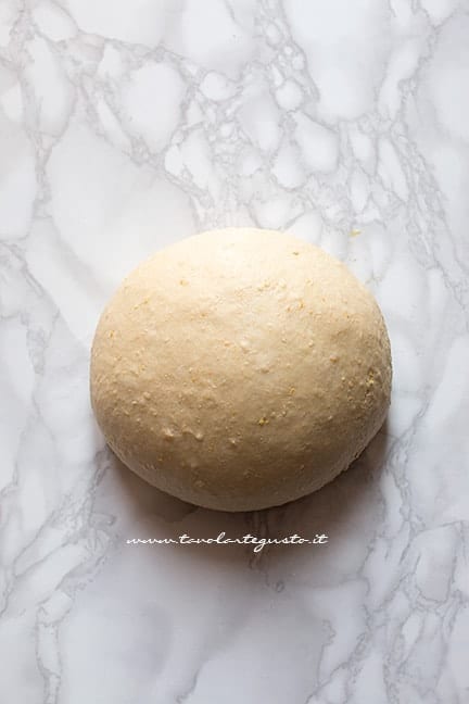impasto delle zeppole dolci di patate è pronto - Ricetta Zeppole dolci di patate