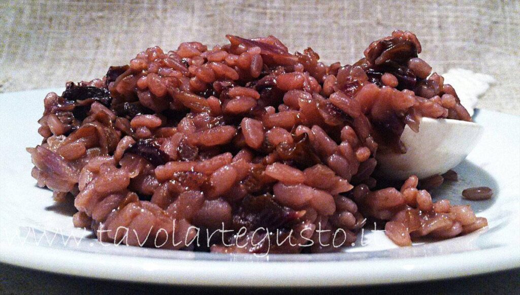 risotto al radicchio e vino rosso 