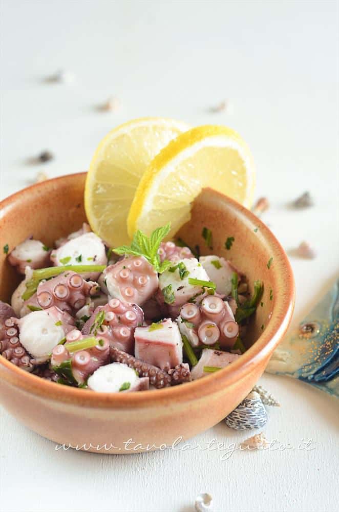 Polpo all'insalata e consigli sulla Cottura del Polpo - Ricetta Polpo all'insalata Polpo all'insalata e consigli sulla Cottura del Polpo - Ricetta Polpo all'insalata