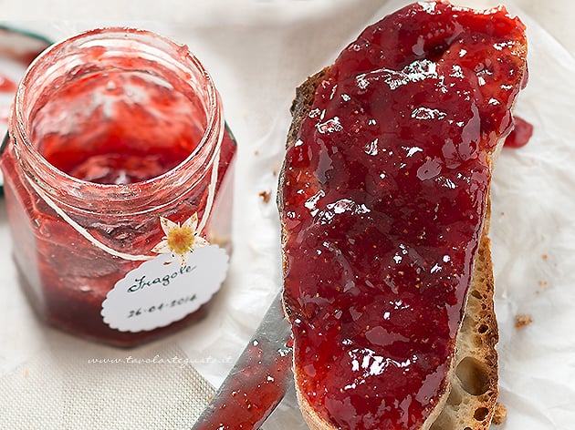 Marmellata di Fragole - Confettura di Fragole - Ricetta Marmellata di Fragole-