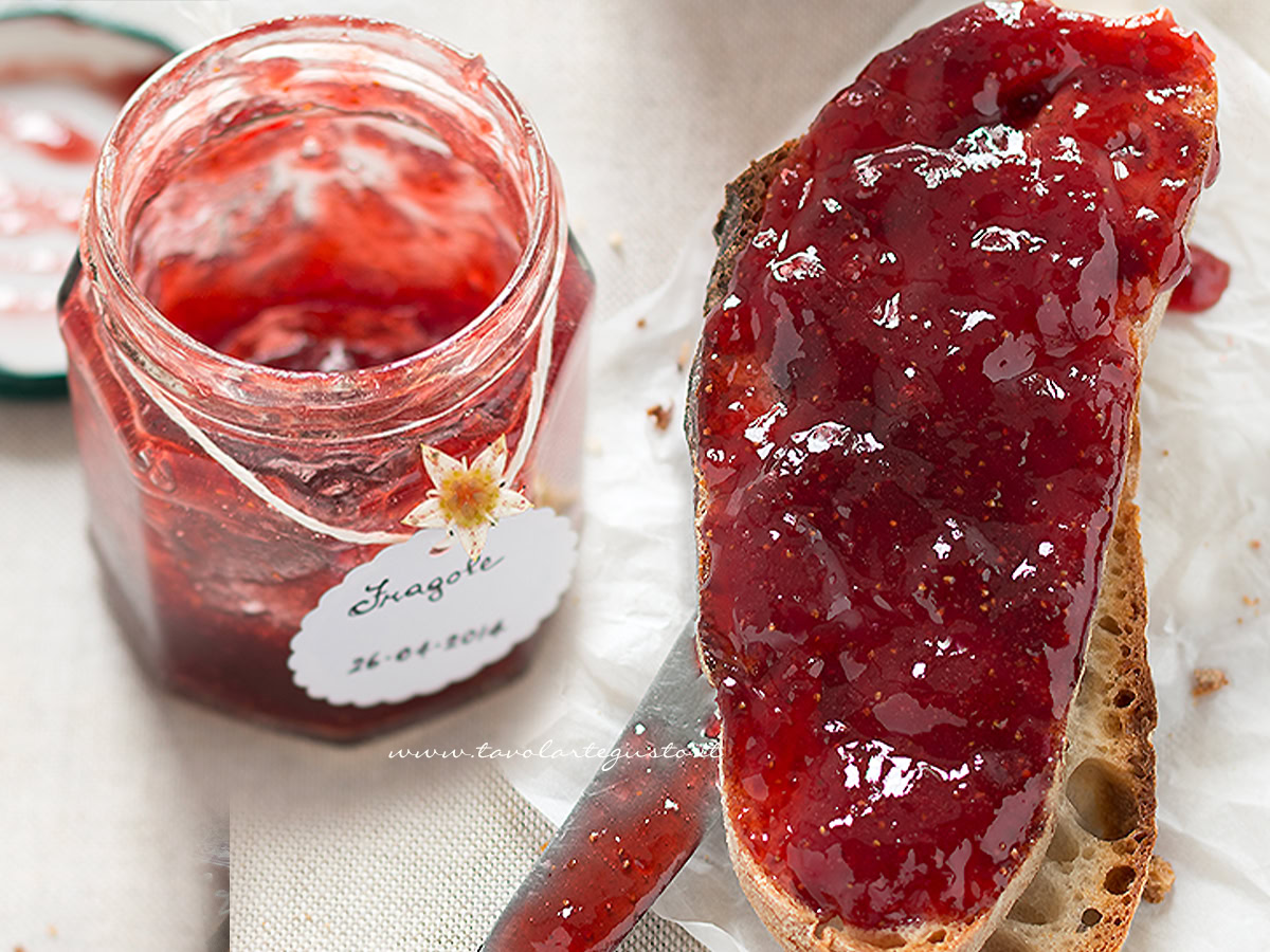 Marmellata di Fragole - Confettura di Fragole - Ricetta Marmellata di Fragole
