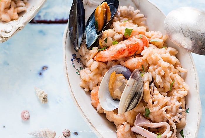 Risotto alla pescatora - Ricetta Risotto alla pescatora.