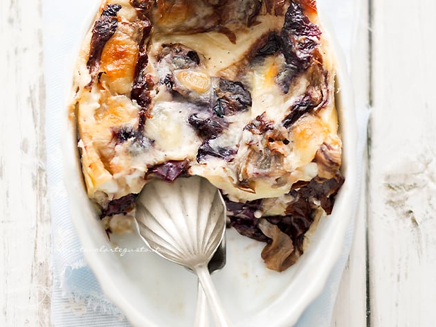 Lasagne al radicchio - Ricetta Lasagne al radicchio-