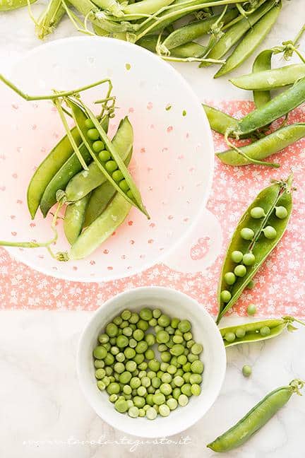 Come sgranare i piselli - Ricetta Purè di piselli