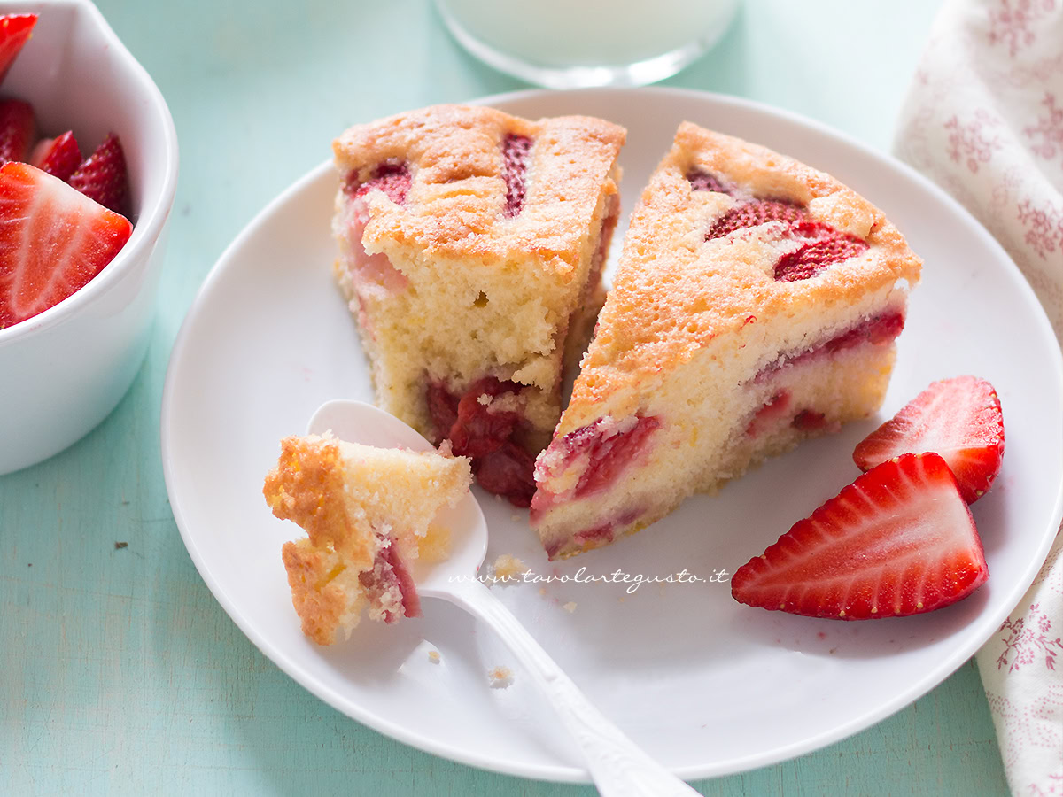 Torta soffice alle Fragole - Torta morbida alle fragole