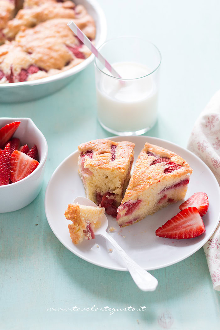 Torta soffice alle Fragole - Torta morbida alle fragole1