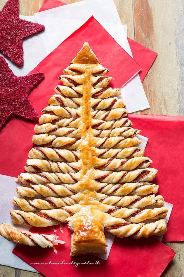 Dolci Natalizi A Forma Di Albero.Albero Di Natale Di Pasta Sfoglia La Ricetta Passo Passo Facile E Veloce