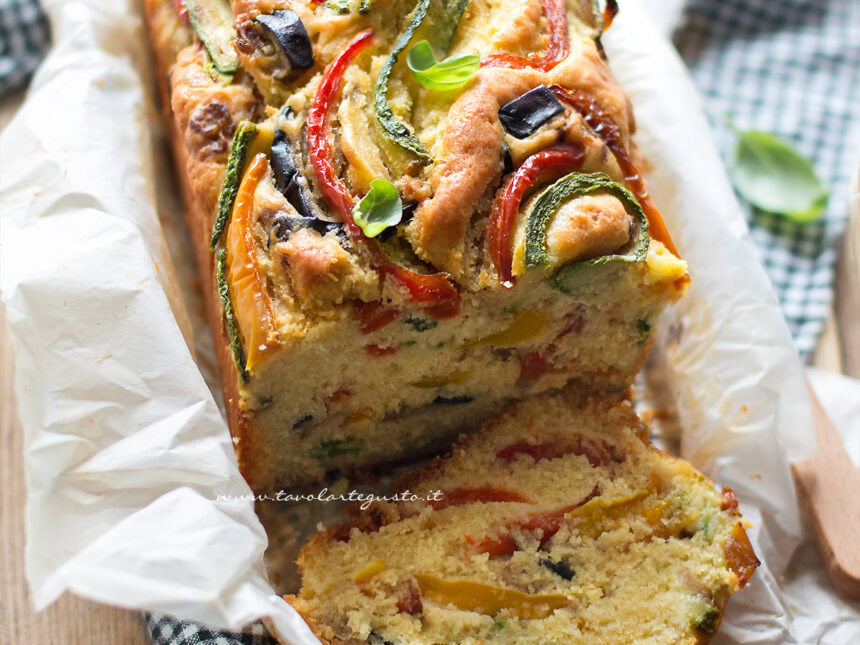 Plumcake salato - Ricetta Plumcake di verdure soffice