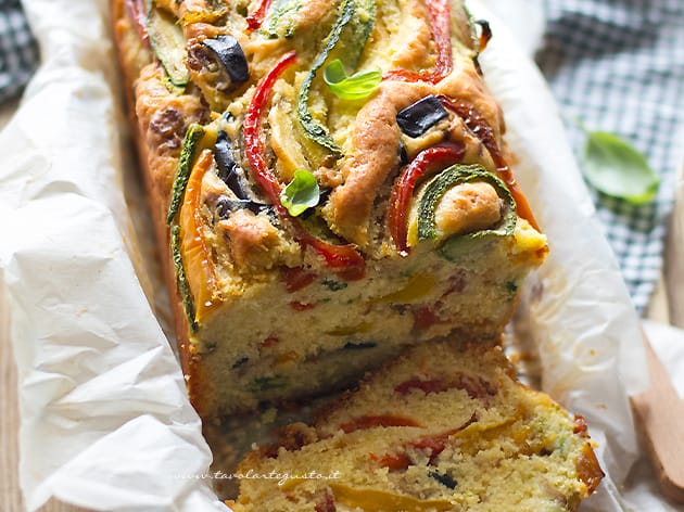 Plumcake salato alle verdure - Ricetta Plumcake di verdure soffice- - Ricetta di Tavolartegusto