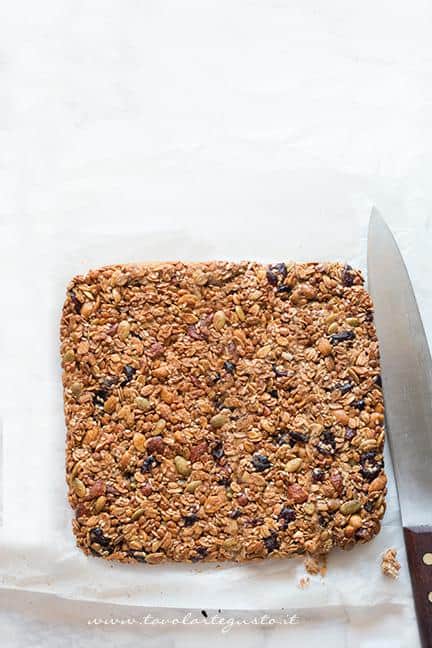 Composto appena cotto - Ricetta Barrette ai Cereali
