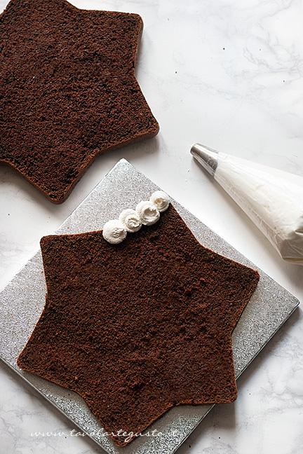 Farcire la torta a Stella - Ricetta Torta Stella al cioccolato