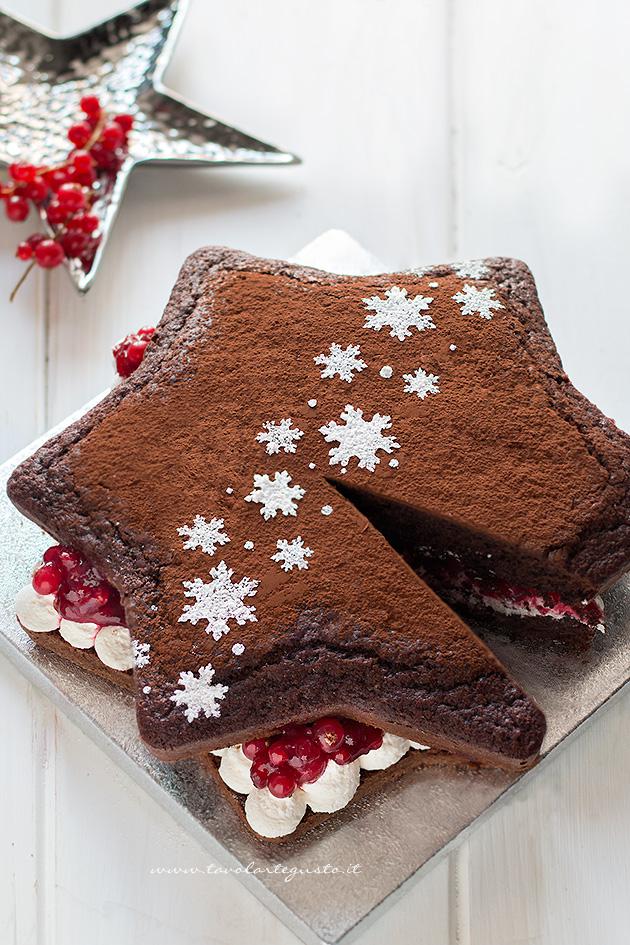 Stella Di Natale Dolce Nutella.Torta Stella Al Cioccolato Farcita Facile Golosa Ricetta Torta Stella