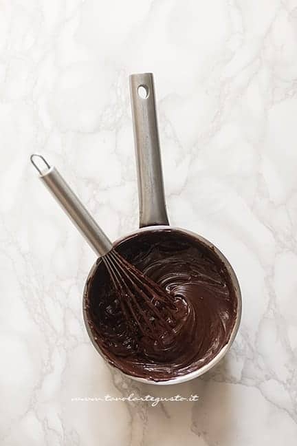 ganache al cioccolato fondente - Ricetta Tarte pere e cioccolato