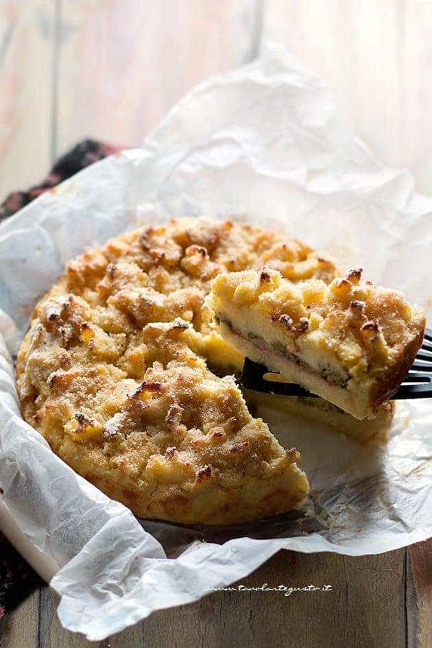 Sbriciolata di patate (fetta) - Ricetta Sbriciolata di patate