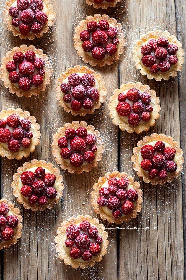 Tartellette alle Fragole - Ricetta Tartellette alle fragole