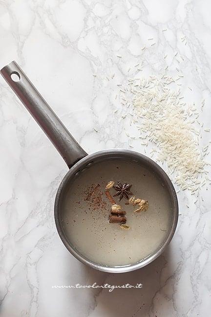 bollire il riso basmati - Ricetta pollo al curry
