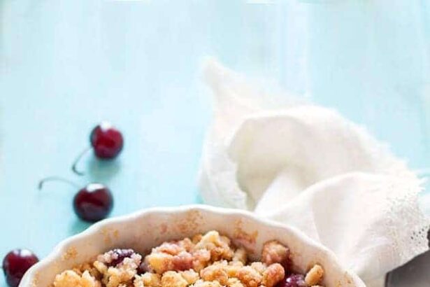 Crumble di Ciliegie - Ricetta Crumble di Ciliegie