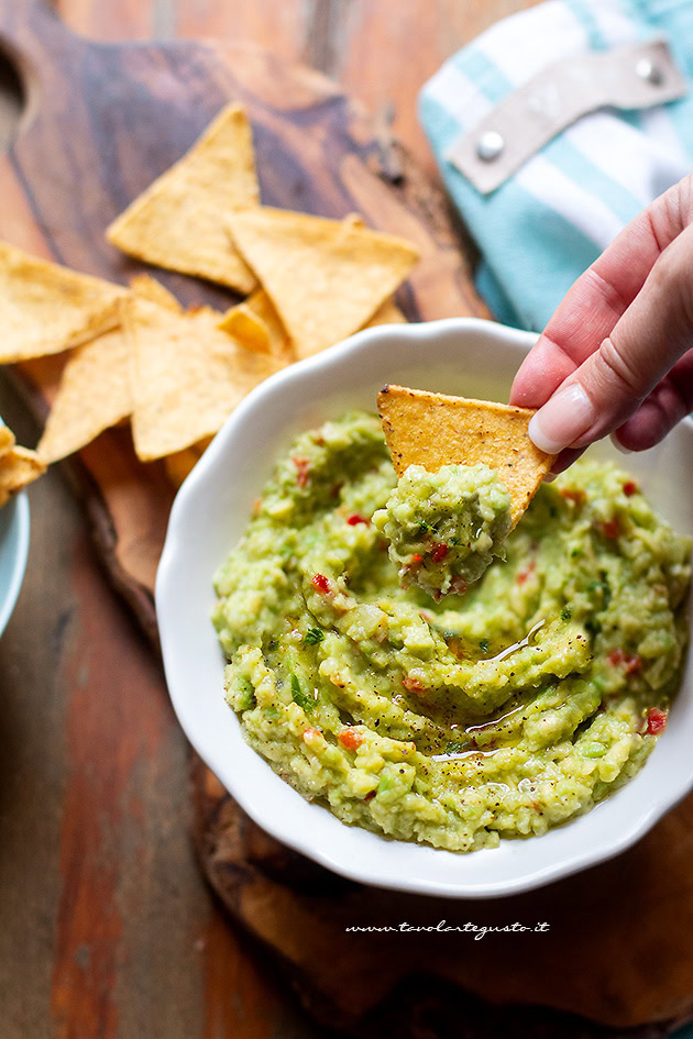 Guacamole con nachos - Ricetta Salsa Guacamole