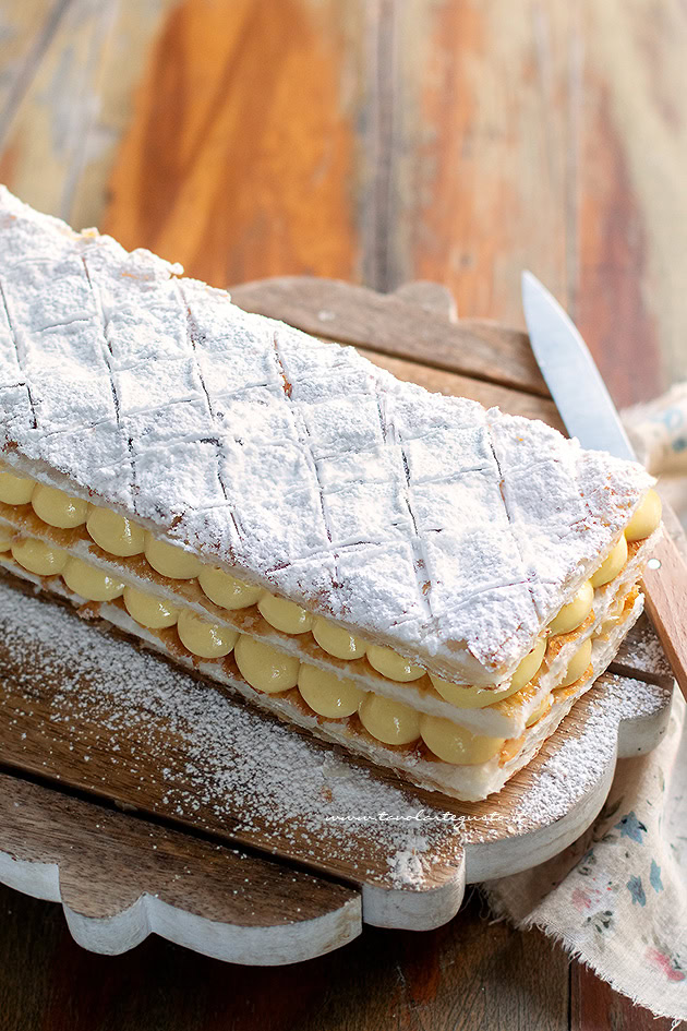 Millefoglie - Torta millefoglie alla crema - Ricetta Millefoglie