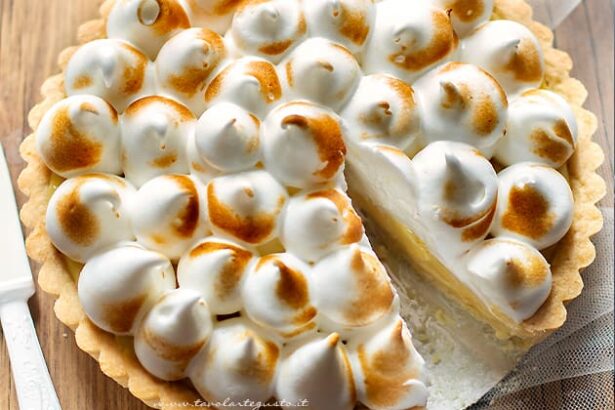 lemon meringue pie - torta meringata al limone - Ricetta Lemon meringue pie-
