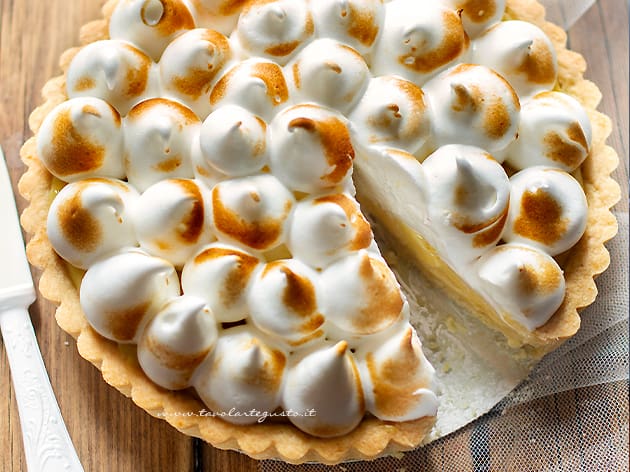 lemon meringue pie - torta meringata al limone - Ricetta Lemon meringue pie-