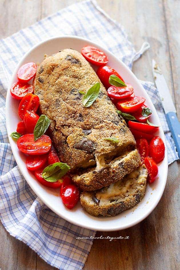 Polpettone di melanzane - Ricetta Polpettone melanzane