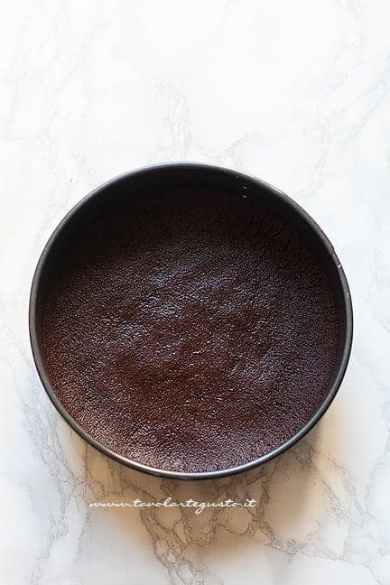 base di biscotti al cacao - Ricetta Cheesecake bicolore