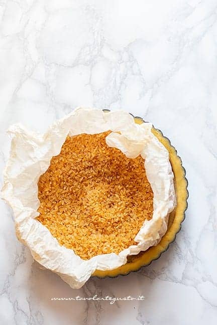 Cuocere il guscio in bianco - Ricetta Crostata di fichi