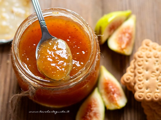 Marmellata di fichi (Confettura di fichi) - Ricetta Marmellata di fichi-