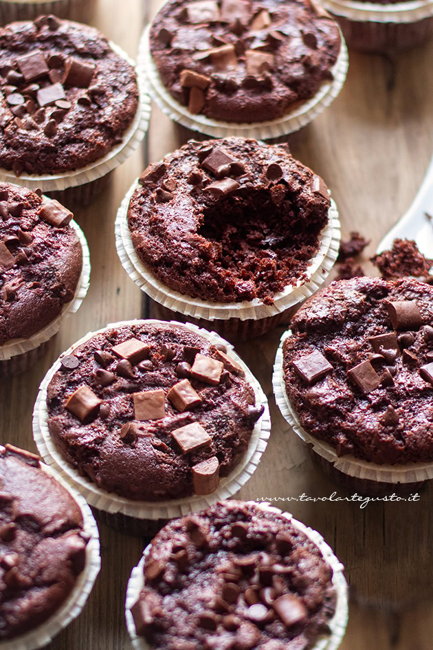 muffin al cioccolato ricetta americana