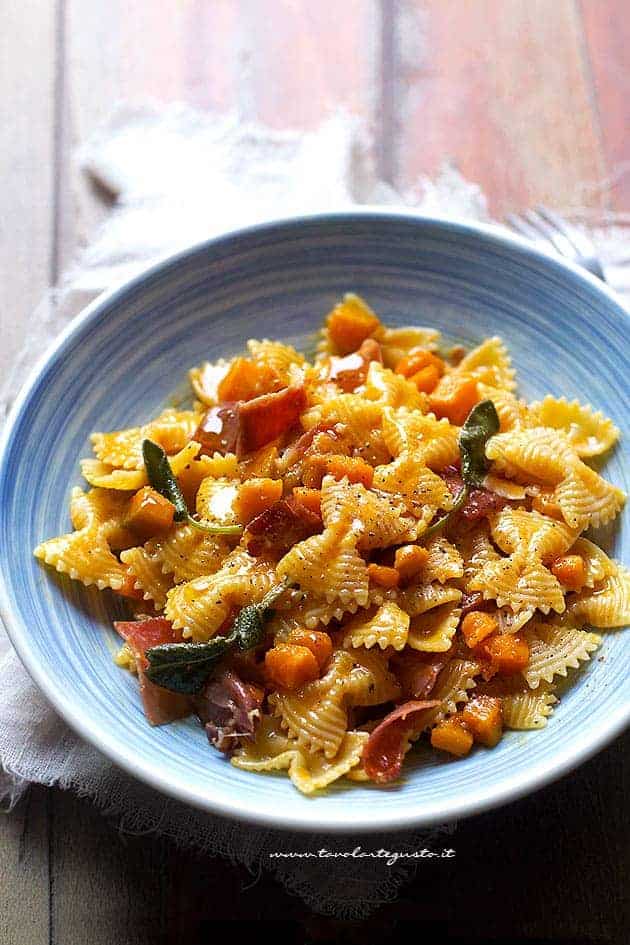 Carbonara di zucca - Ricetta carbonara di zucca - Ricetta di Tavolartegusto