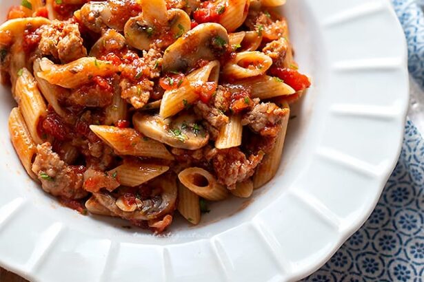 Pennette alla boscaiola - Ricetta Pasta alla boscaiola- - Ricetta di Tavolartegusto