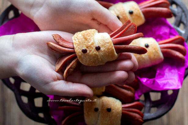 Ragnetti di wurstel (Wurstel ragno)