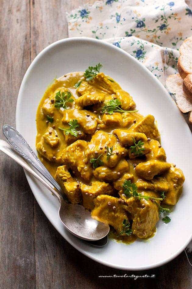 Bocconcini di tacchino al curry - Ricetta Tacchino al curry