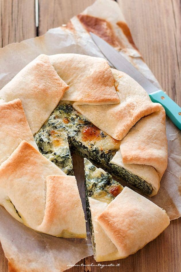 Torta rustica ricotta e spinaci - Ricetta Torta salata ricotta e spinaci