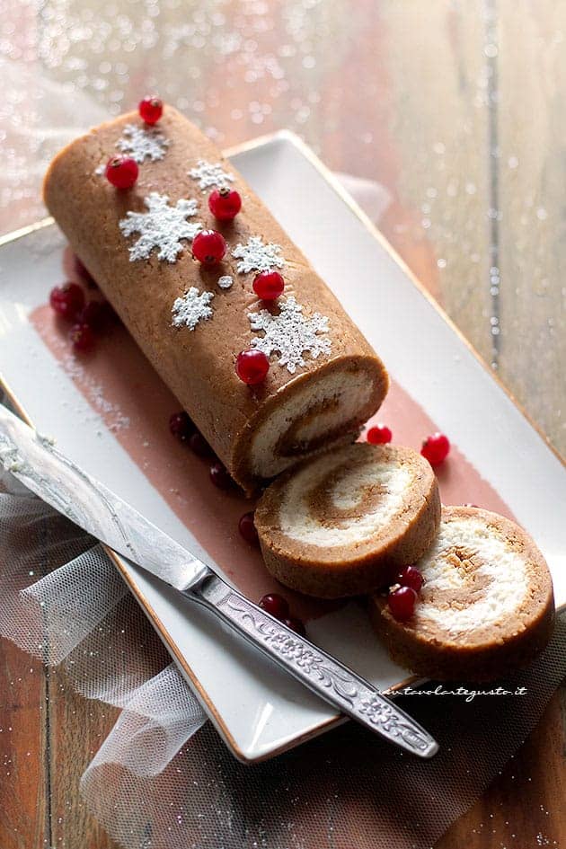 Tronchetto Di Natale Al Cocco.Rotolo Di Pandoro Senza Cottura Facilissimo Tronchetto Di Pandoro