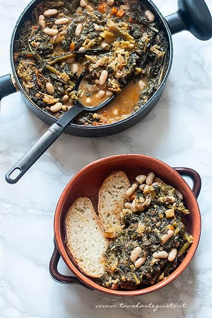 bollire di nuovo con pane raffermo - Ricetta Ribollita