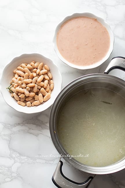 cuocere i fagioli - Ricetta Ribollita