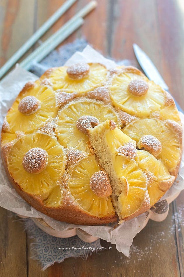 fette di torta all'ananas - Ricetta Torta all'ananas