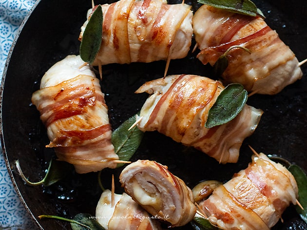 Involtini di pollo - Ricetta Involtini di pollo-