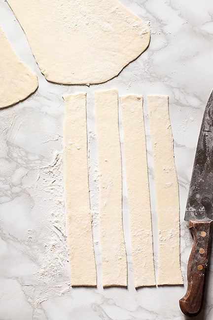 come fare le lagane - Ricetta Lagane e ceci
