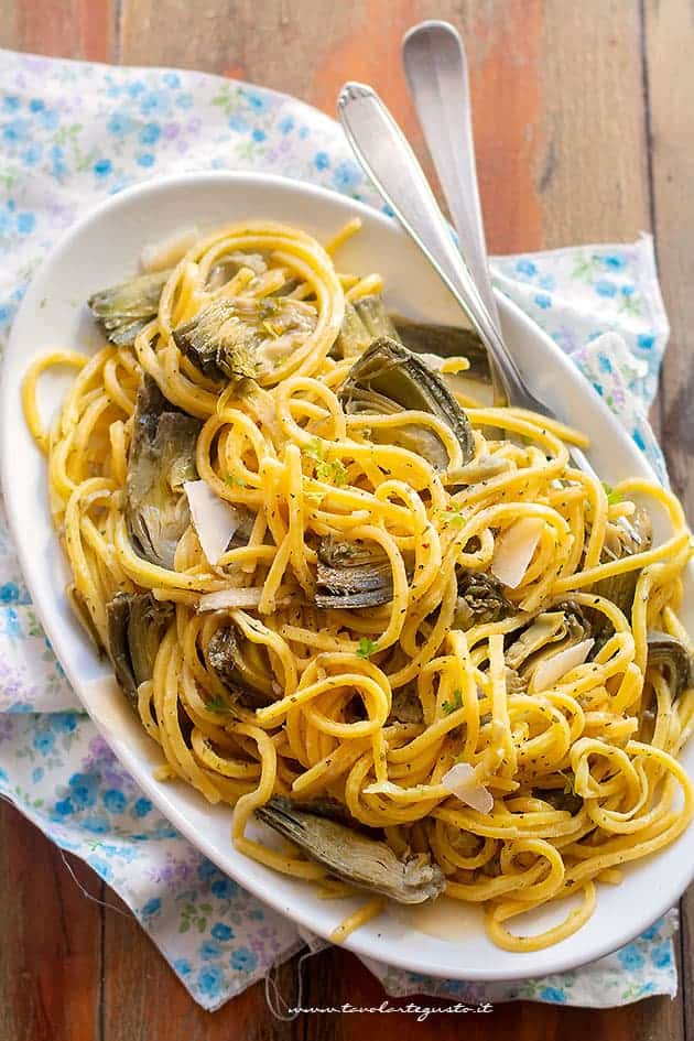 Pasta con carciofi - Ricetta Pasta con carciofi
