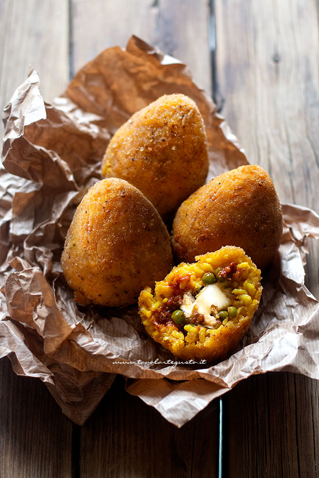 Arancini di riso - Arancine - Ricetta Arancini di riso