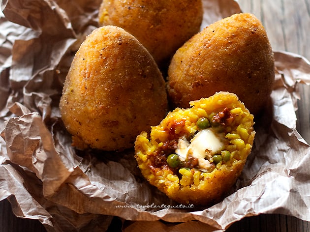 Arancini di riso - Arancine - Ricetta Arancini di riso