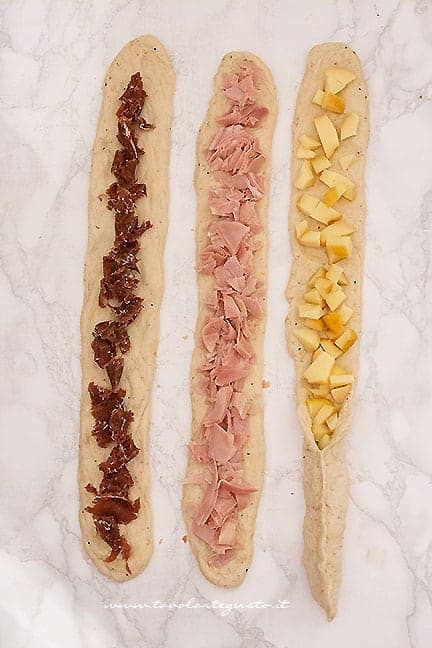 come fare la treccia salata di pan brioche farcito- Ricetta Treccia salata