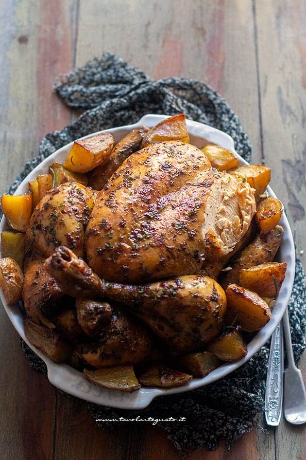 pollo al forno morbido e succoso - Ricetta Pollo al forno