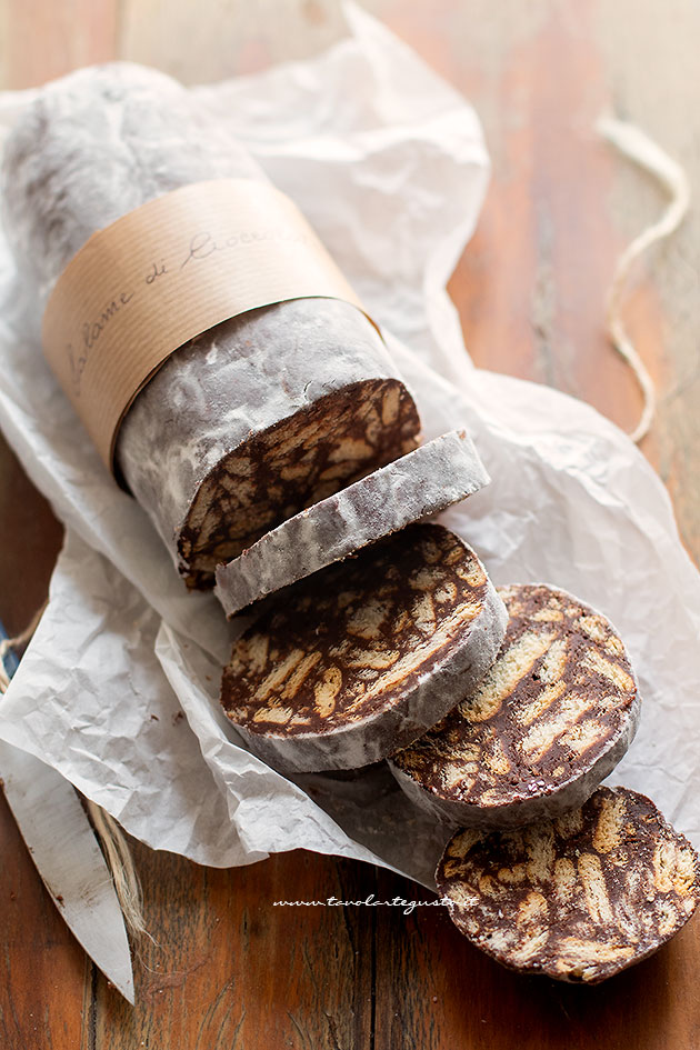 Regali Di Cioccolato Per Natale.Salame Di Cioccolato Ricetta Originale Facilissima E Super Golosa