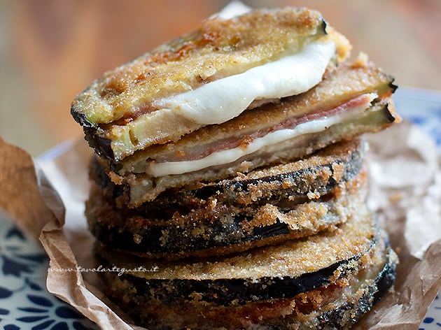 Cordon bleu di melanzane - Ricetta Cordon Bleu di melanzane-