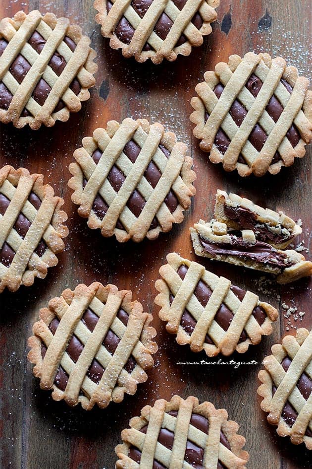 Crostatina alla nutella: Ricetta perfetta per Crostatine alla nutella  morbide